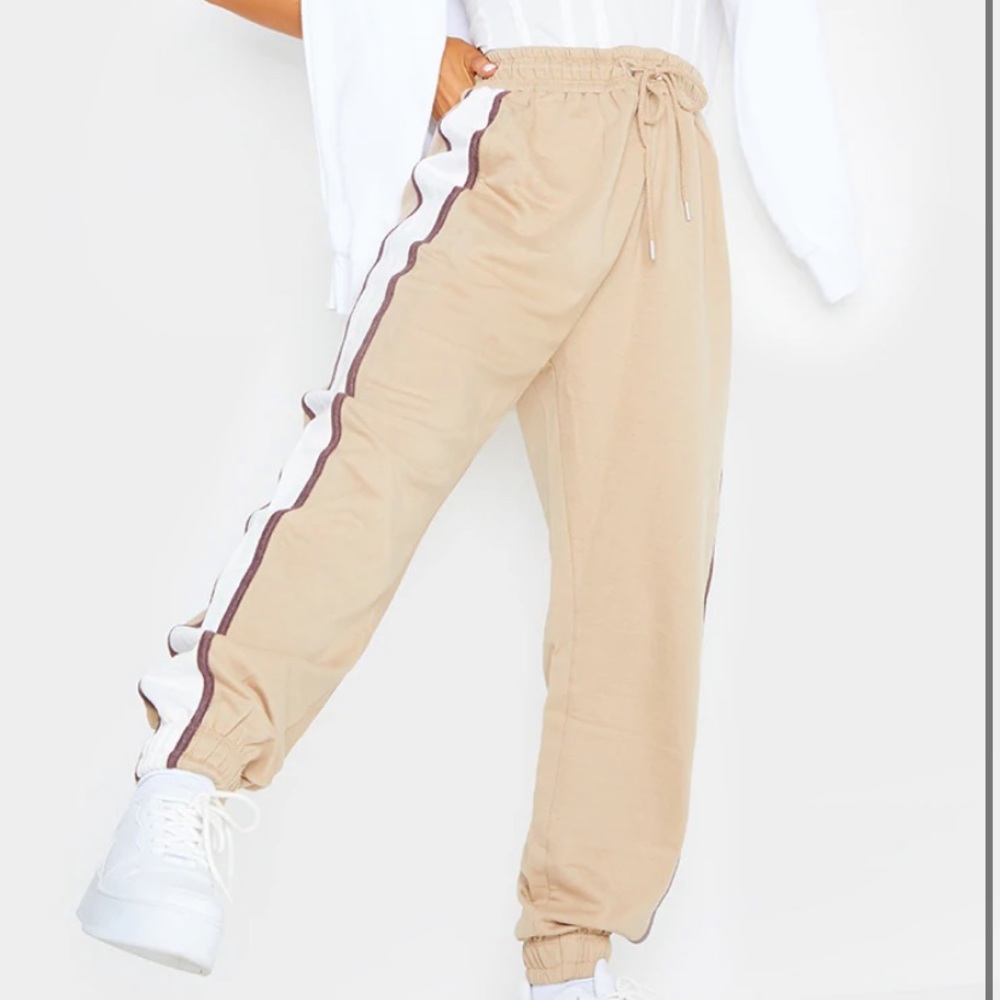 Sand Side Striped Joggers